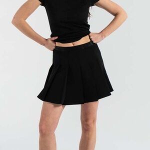 NWT Ganni Black Pleated Women's Skirt